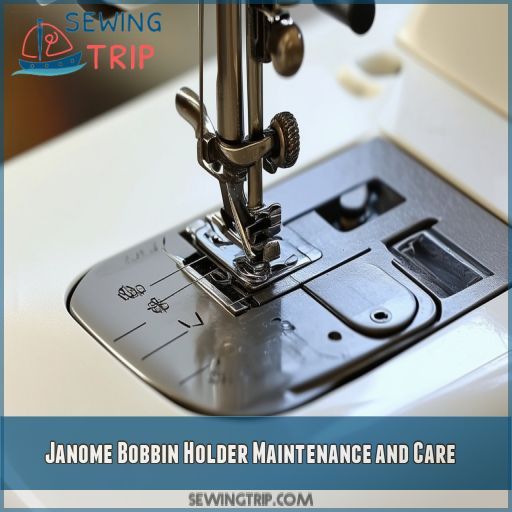 Janome Bobbin Holder Maintenance and Care
