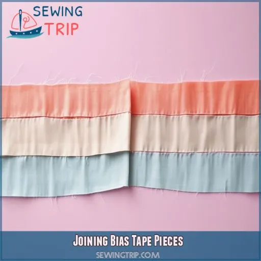 Joining Bias Tape Pieces