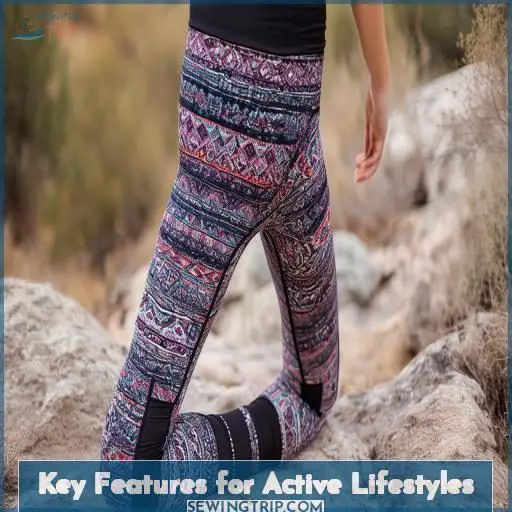 Key Features for Active Lifestyles