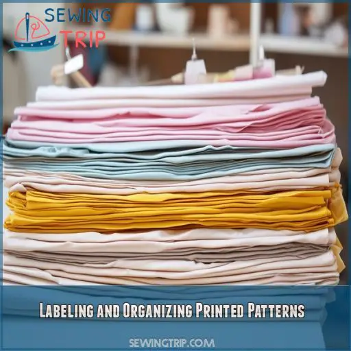 Labeling and Organizing Printed Patterns