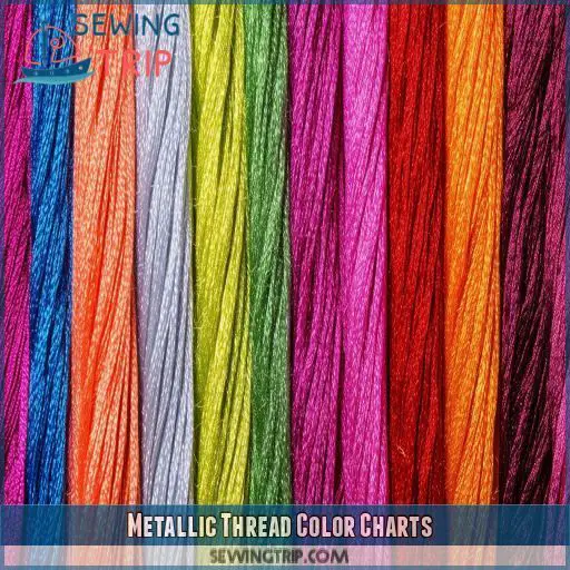 Metallic Thread Color Charts