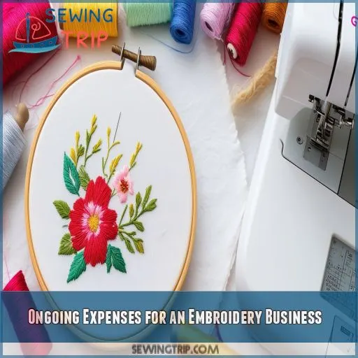 Ongoing Expenses for an Embroidery Business