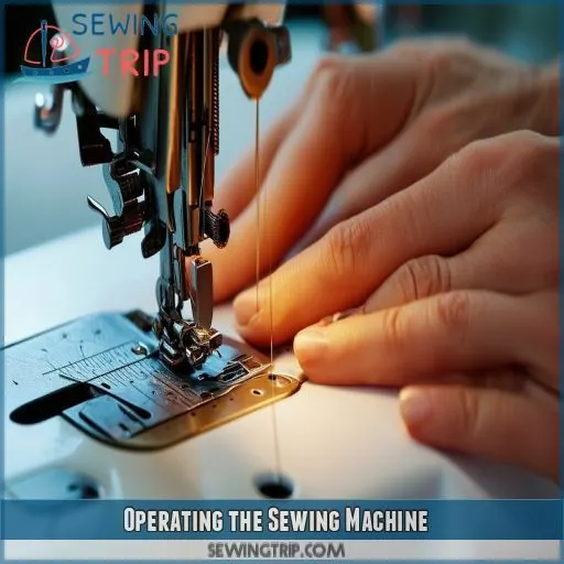 Operating the Sewing Machine