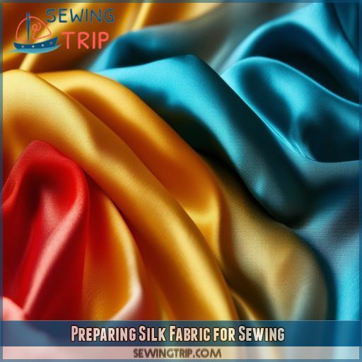 Preparing Silk Fabric for Sewing