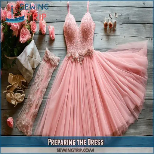 Preparing the Dress