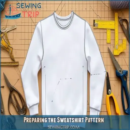 Preparing the Sweatshirt Pattern