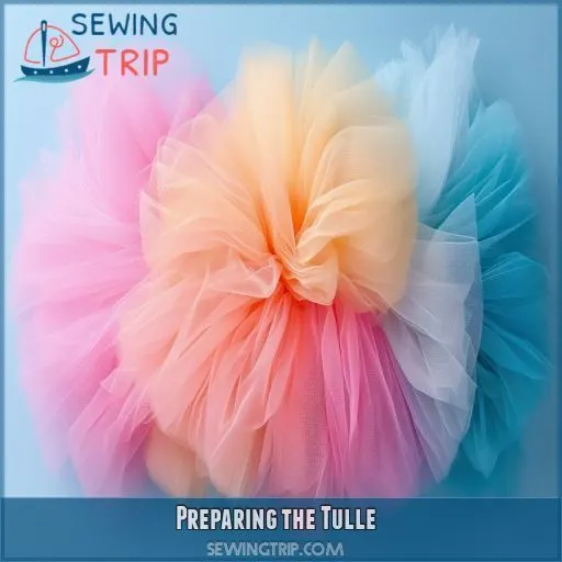 Preparing the Tulle