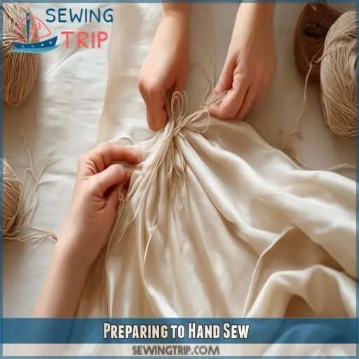 Preparing to Hand Sew