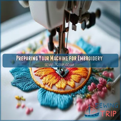 Preparing Your Machine for Embroidery