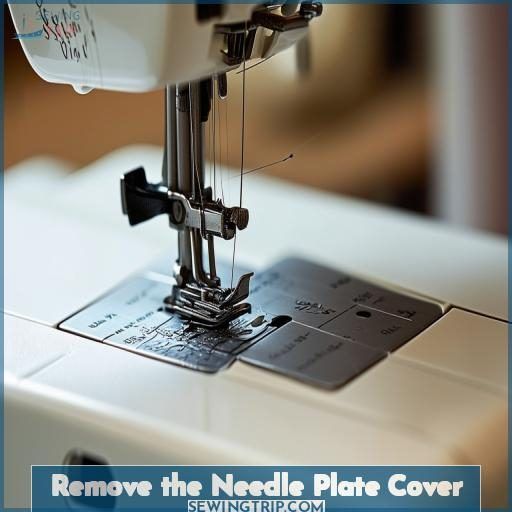Remove the Needle Plate Cover