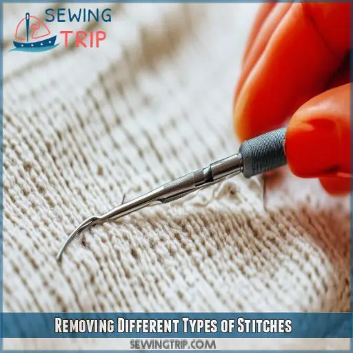 Removing Different Types of Stitches