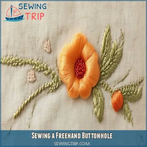 Sewing a Freehand Buttonhole