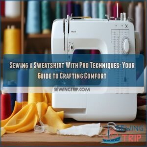 sewing a sweatshirt with professional techniques