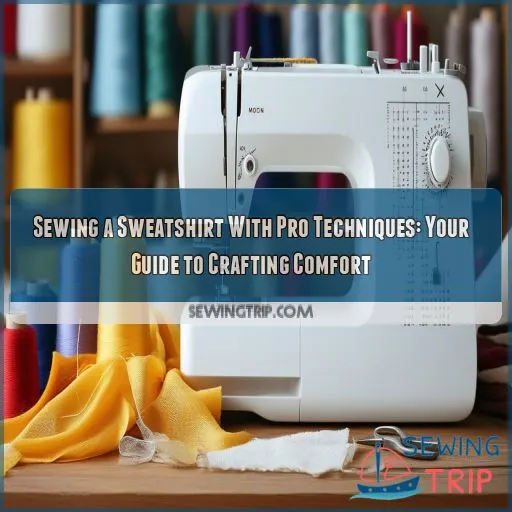 sewing a sweatshirt with professional techniques