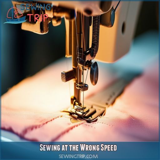 Sewing at the Wrong Speed