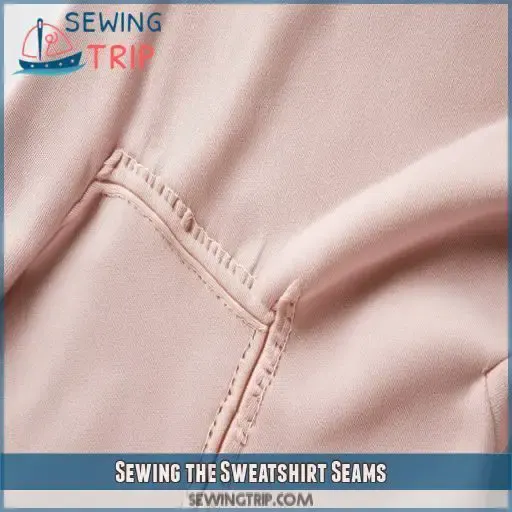 Sewing the Sweatshirt Seams