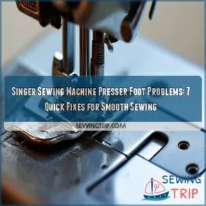 singer sewing machine presser foot problems