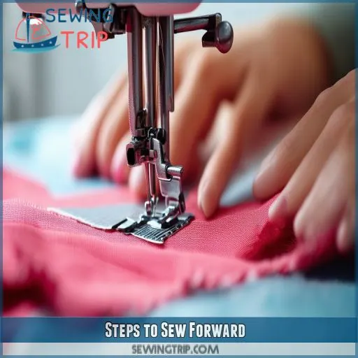 Steps to Sew Forward