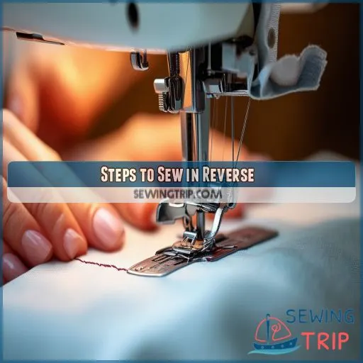 Steps to Sew in Reverse