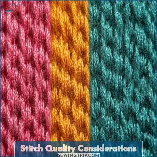 Stitch Quality Considerations