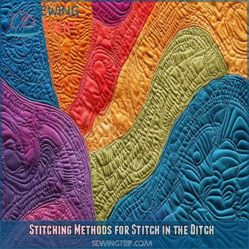 Stitching Methods for Stitch in the Ditch