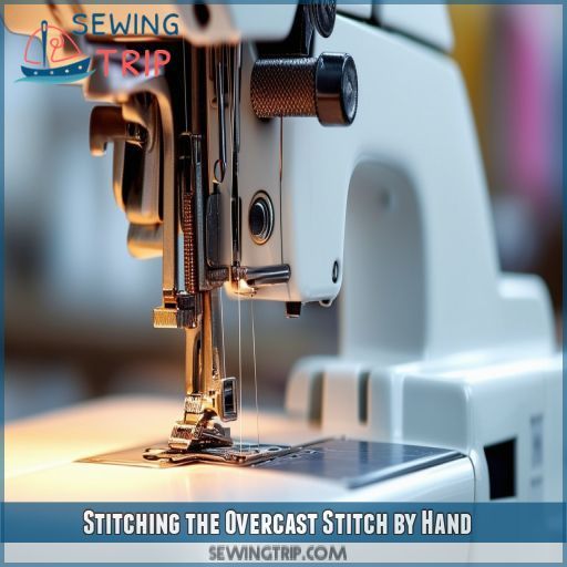 Stitching the Overcast Stitch by Hand