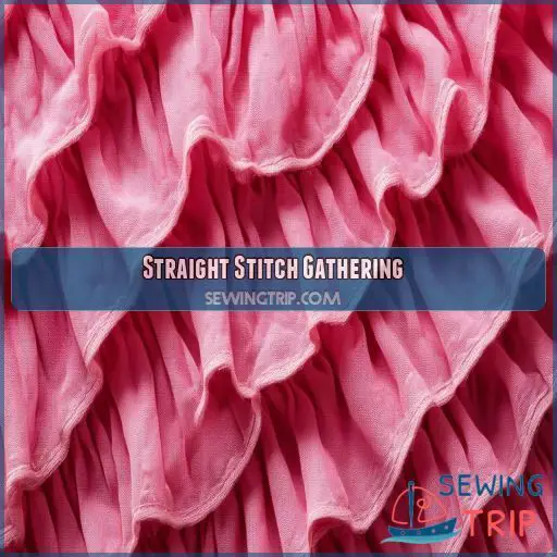 Straight Stitch Gathering