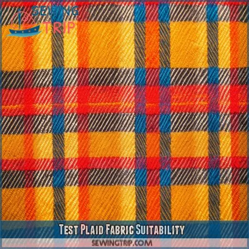 Test Plaid Fabric Suitability