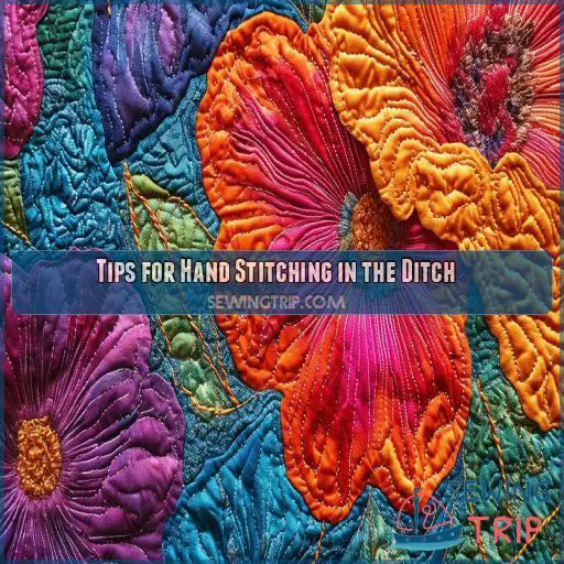 Tips for Hand Stitching in the Ditch