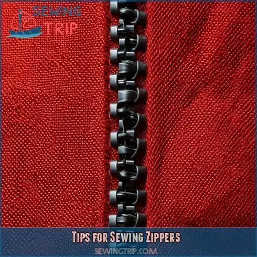 Tips for Sewing Zippers