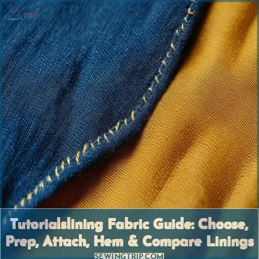 tutorialslining fabric