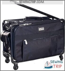 Best Sewing Machine Carrying Case: Portable Protection for Your Craft 3 Tutto Machine On Wheels (Black,