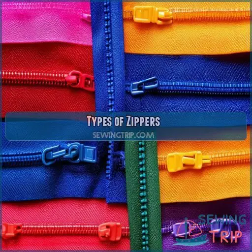 Types of Zippers