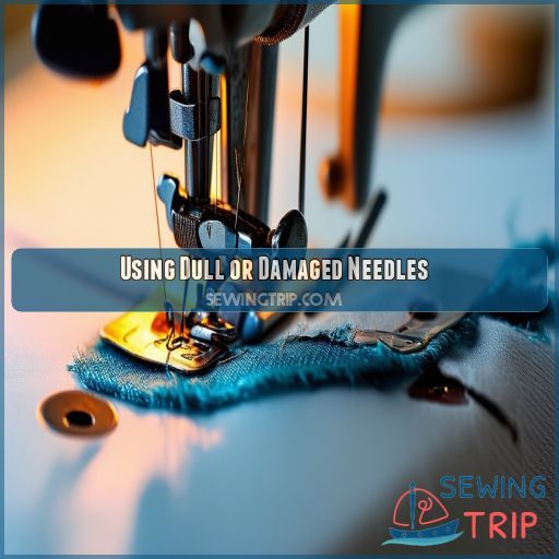 Using Dull or Damaged Needles