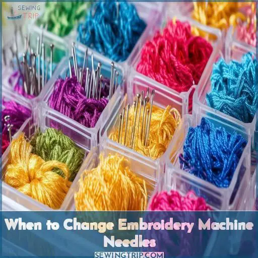 When to Change Embroidery Machine Needles