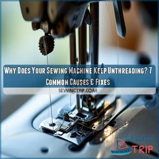 why does your sewing machine keeps unthreading