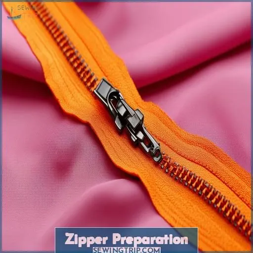 Zipper Preparation