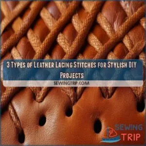 3 types of leather lacing stitches