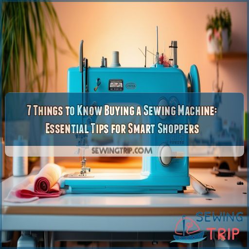 7 things to know buying a sewing machine
