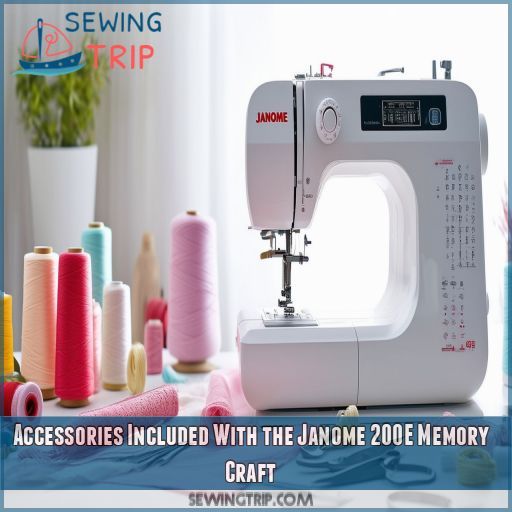 Accessories Included With the Janome 200E Memory Craft
