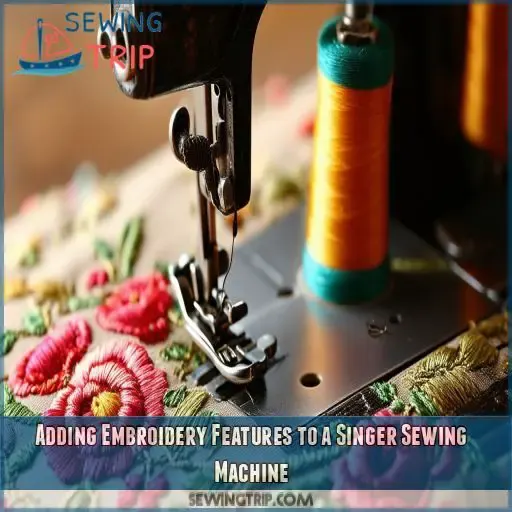 Adding Embroidery Features to a Singer Sewing Machine