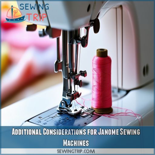 Additional Considerations for Janome Sewing Machines