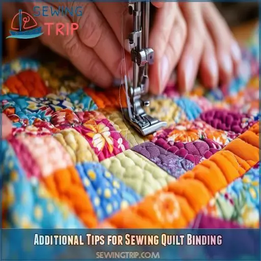 Additional Tips for Sewing Quilt Binding