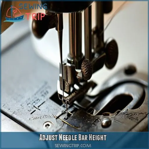 Adjust Needle Bar Height