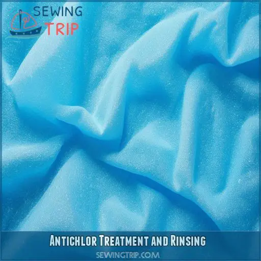 Antichlor Treatment and Rinsing