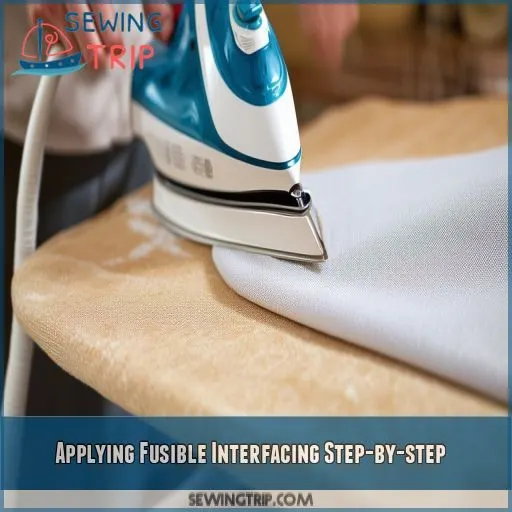 Applying Fusible Interfacing Step-by-step