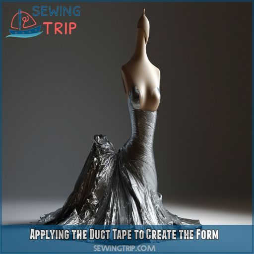 Applying the Duct Tape to Create the Form