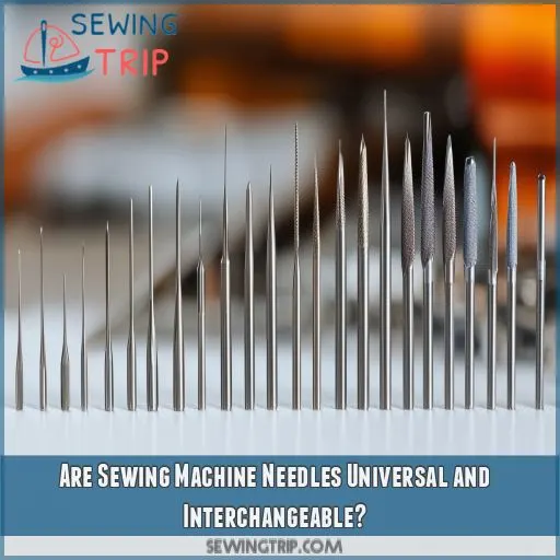 Are Sewing Machine Needles Universal and Interchangeable