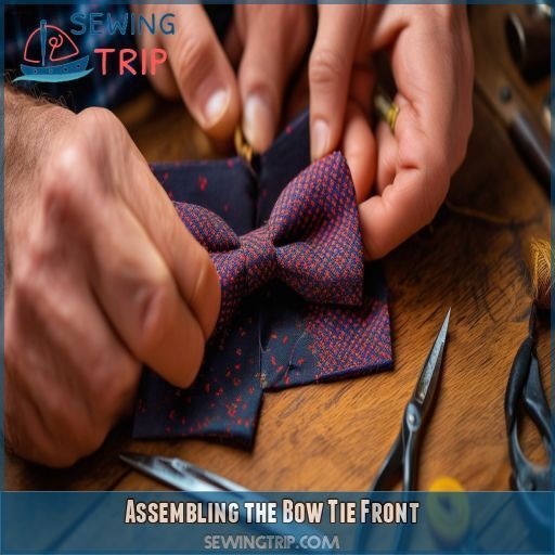 Assembling the Bow Tie Front Assembling the Bow Tie Front
