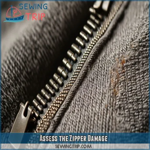 Assess the Zipper Damage